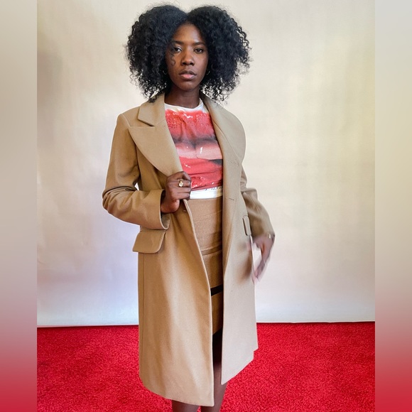 Vivienne Westwood AW14 Red Label Camel Coat IT 40 NEW - Picture 1 of 15